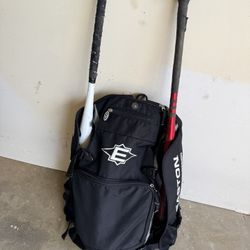 SoftBall Bag And Bats 