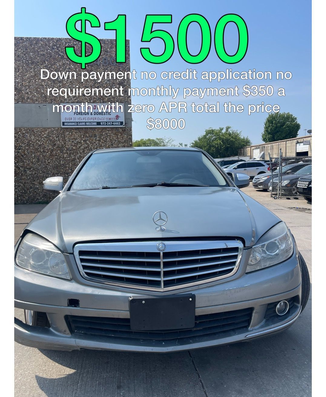 2010 Mercedes Benz No Credit Check No Requirements