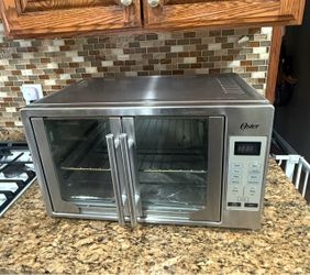 Oster Silver Countertop Digital French Door Convection Oven