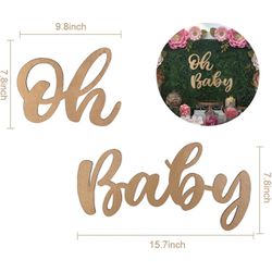 Baby Shower Gold Sign 