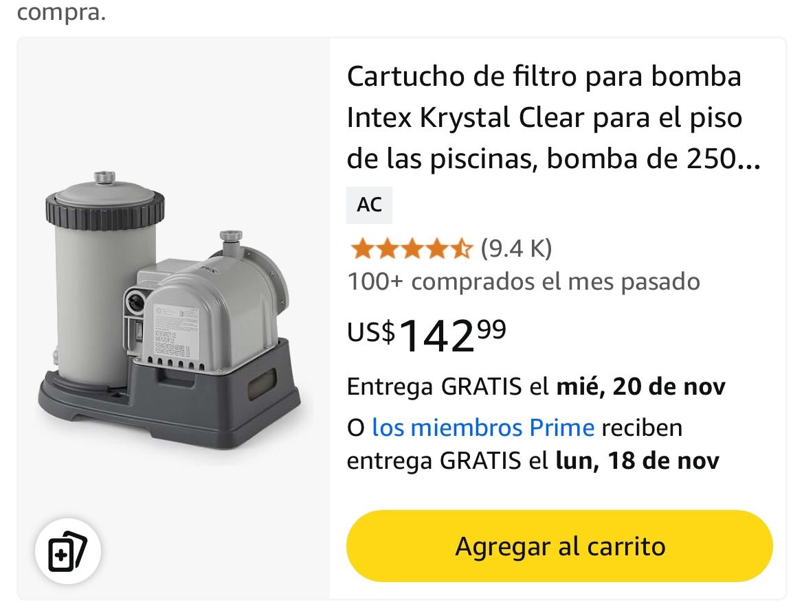Cartridge Filter Pump C2500