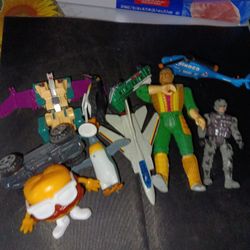 A Mystery Bag You Can See Some Vintage Some Disney Transformer