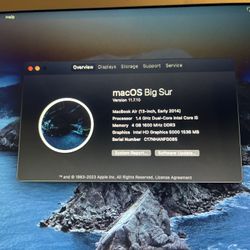 MacBook Air 13 In Early 2014