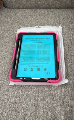 pink and black shockproof case for an iPad Air