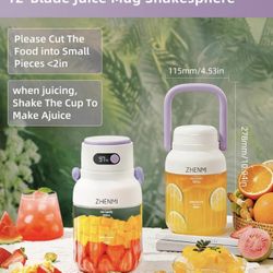 Brand New in box 33oz Portable Blender – USB-C Rechargeable – Purple