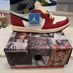 Nike Jordan Union La Retro 1 High OG SP Chicago Shadow Size 11.5 Ds
