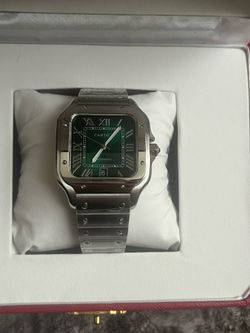 Green Cartier watch