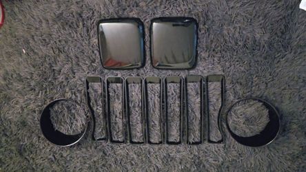 Headlight Trim, Grille Inserts, Tail Light Covers for JL Wrangler