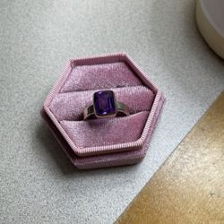 Silver Amethyst Ring