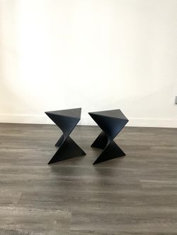 Black Modern Side Table Set