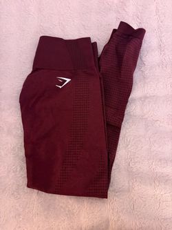 Burgundy gymshark leggings small