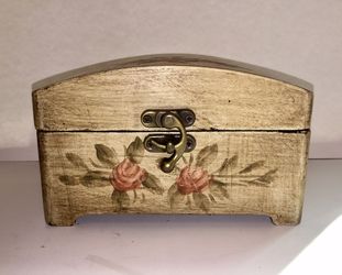 Beige Wooden Flower Box