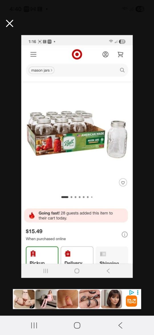 Ball Canning Jars Quart Size  Regular And Wide  Mouth With Lids & Rings New Unopened Case 12pk 