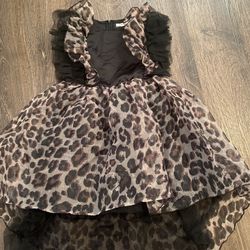 Girls Cheetah Tutu Dress Size 9/10 By SHEIN #18