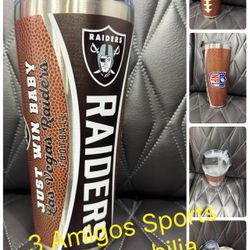 LAS VEGAS RAIDERS 32oz GAME BALL TUMBLER
