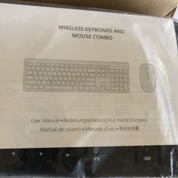 Brand New Victsing Wireless portable keyboard and mouse Navy Blue Color 