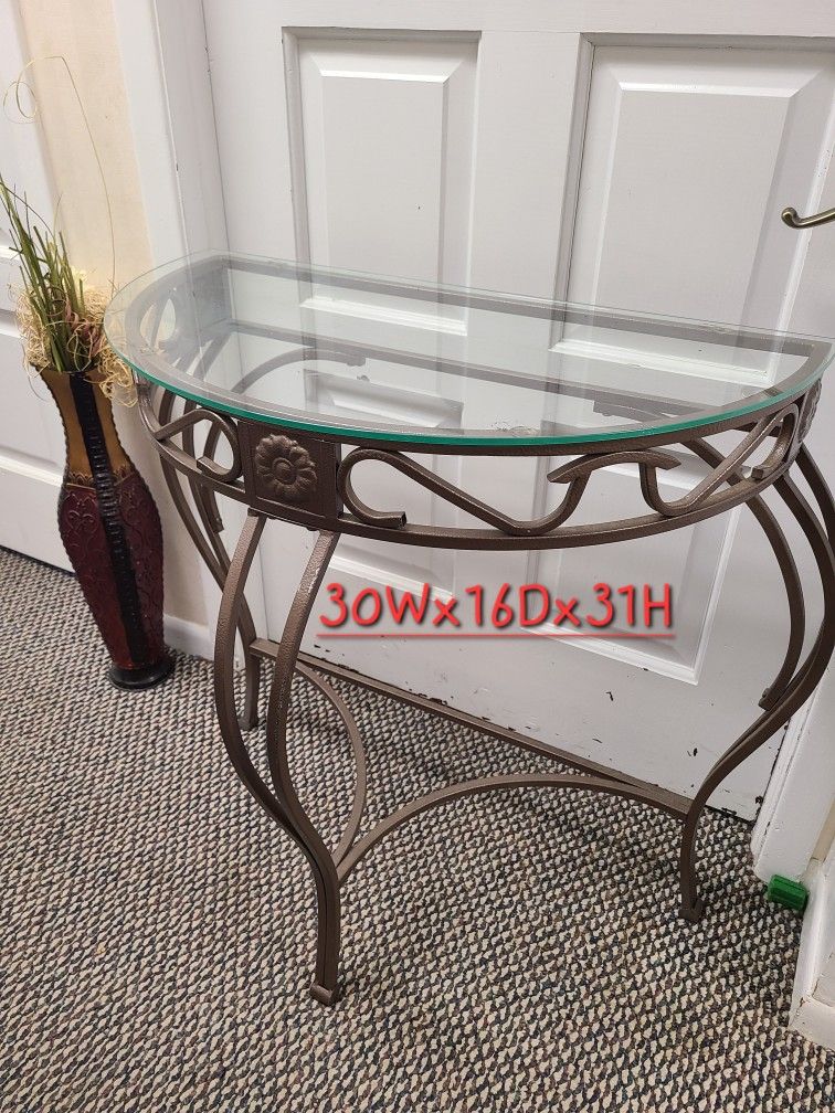 Glass End Table