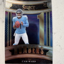 2025 Panini Select - Numbers Cam Ward RC (RC) #24