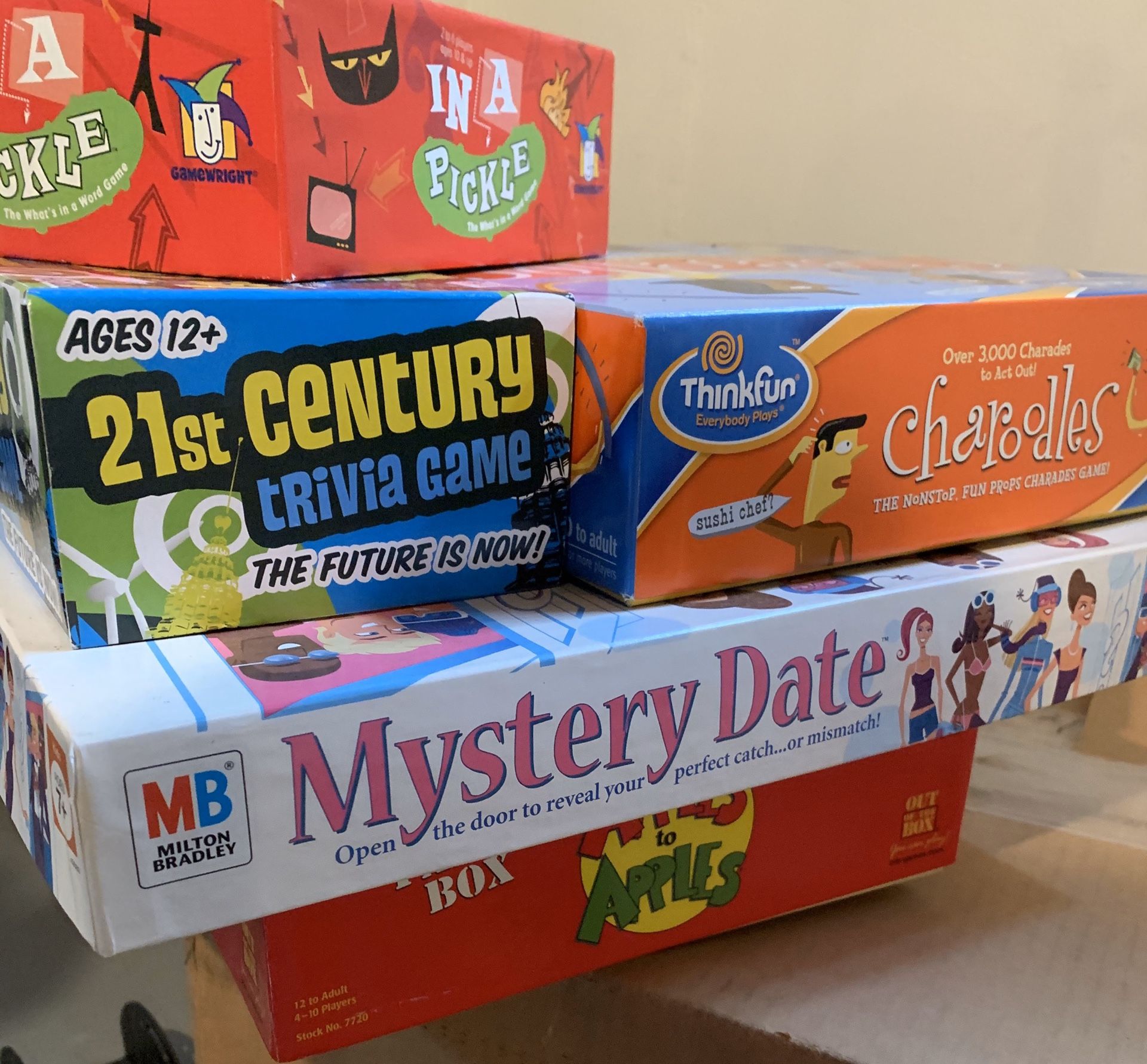 Assorted board games and puzzles