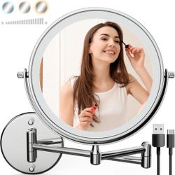 Rechargeable Wall Mounted LED Vanity Mirror