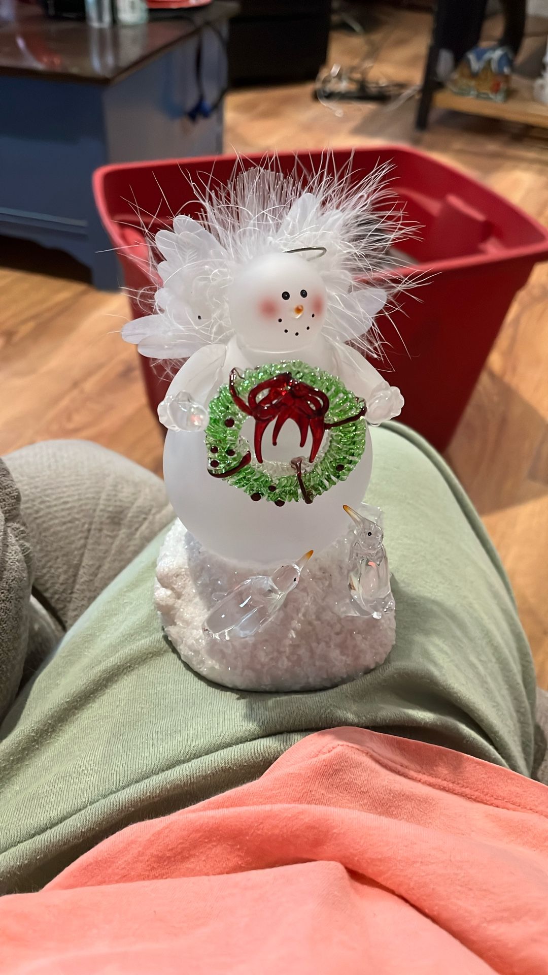 Light Up Snowman Angel