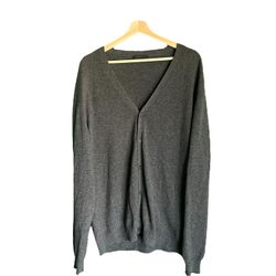 Prada Grey Cardigan Sweater