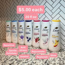 Dove Body Wash for Woman 20 fl oz multiple scents