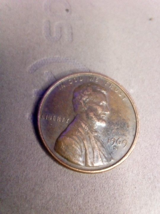 1969 S Lincoln Memorial Penny
