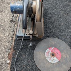 Ryobi 14" cut off machine works great 