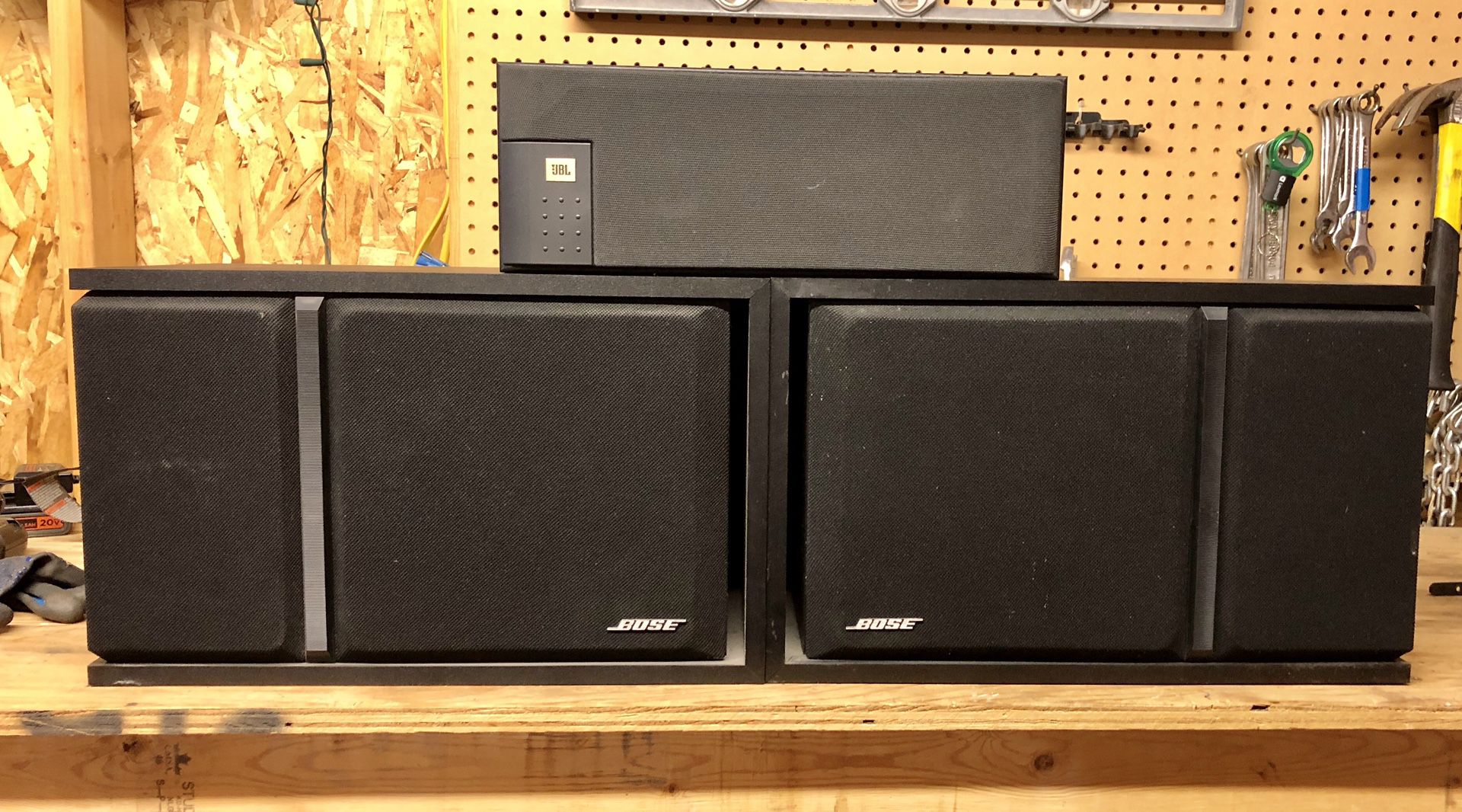 Bose 301 Home Audio Speakers and JBL Center