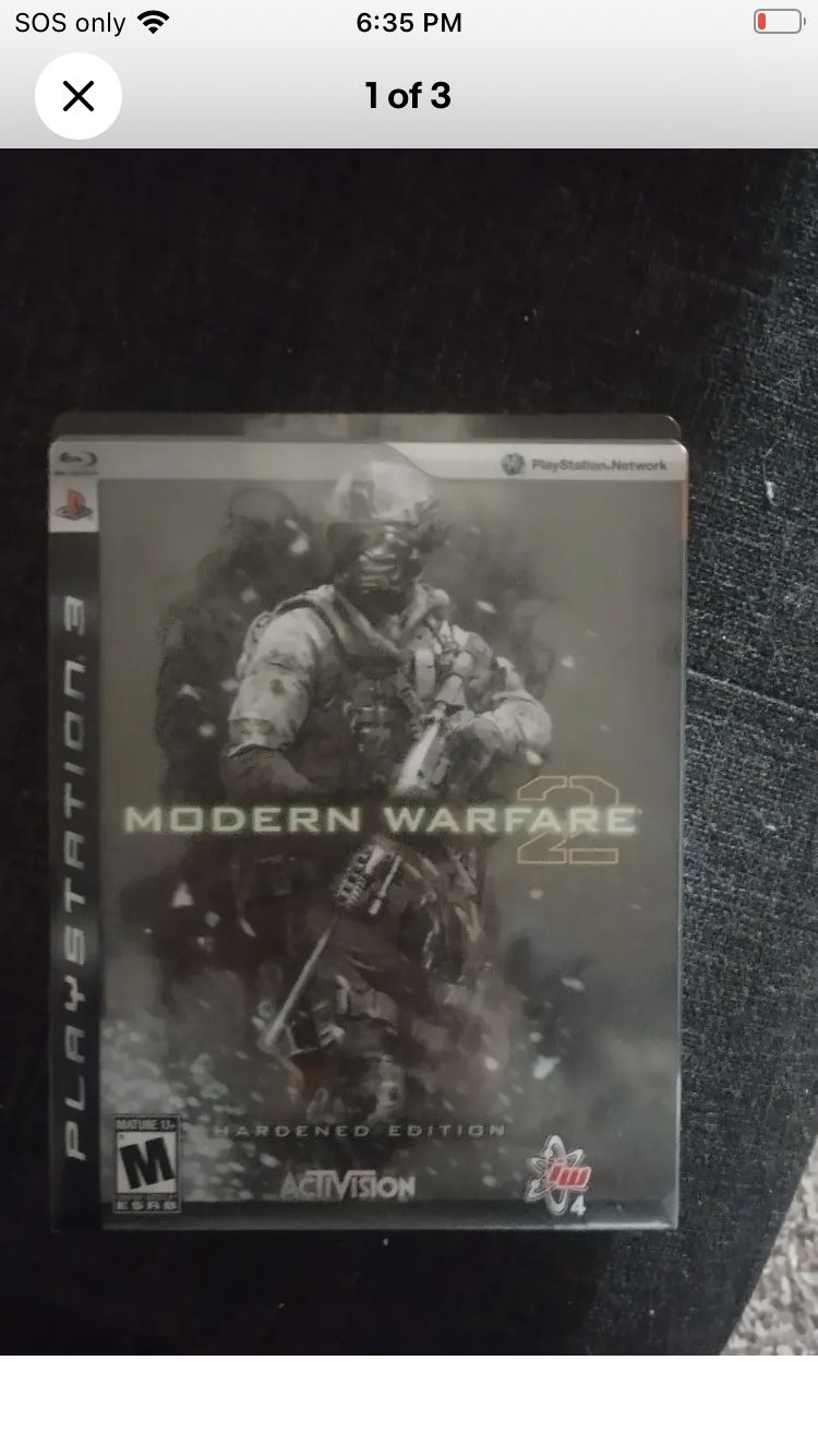 Playstation 3 (PS3) CoD Modern Warfare 2 Hardened Edition CIB With Manual