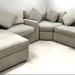 Beige Fabric Sofa – $200 OBO – Good Condition!