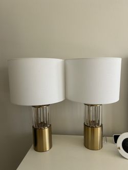 2 Gold Lamps