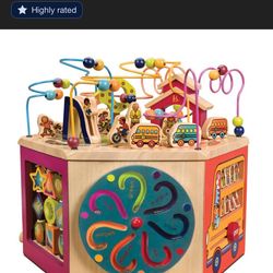 Wooden Activity Cube