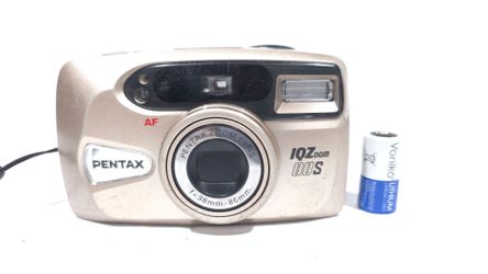 Pentax IQZoom 80S 35mm Point & Shoot Film Photography Camera 38-80mm Lens + Battery