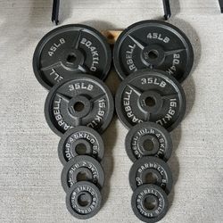 Cap Olympic Barbell Weight Plates $220   