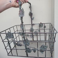 Metal Basket * Decor * 15"x11"x7"x15" * Planter