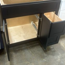 Shaker Black Bathroom Vanities 36"