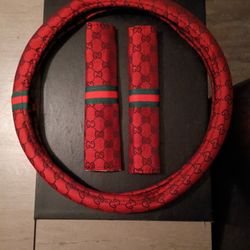 Gucci Wheel Cover & Seat Belt Cover