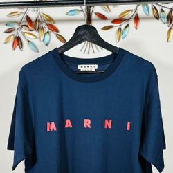 MARNI PRINT LOGO T-SHIRT SS24, 100 % SATISFACTION GUARANTEED !!!