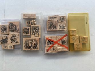 Stampin Up Rubber Stamp Bundle #6 - 4 sets