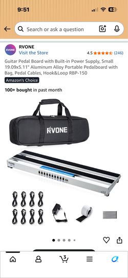 RVONE Guitar Pedal Board (powered)