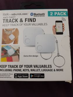 Sound logic bluetooth anti theft track & find 2pack