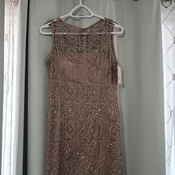 Adrianna papell dress Nude