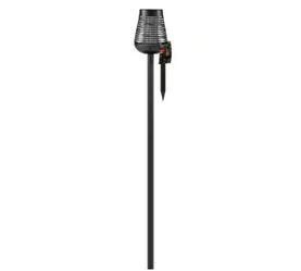 PIC Solar Insect Killer Torch Bug Zapper LED Flame Effect