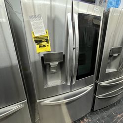 LG Stainless Steel Insta View French Door Fridge 26 Cubic Ft