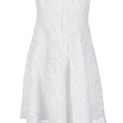 White Flowered Print Dress