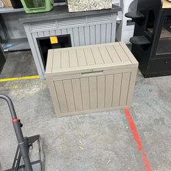 45GAL Brown Outdoor Storage Deck Box with Lock Hole- Waterproof, SGS - Tested UV Protection, Perfect for Storing Patio Pillows and Pool Floats, Sturdy