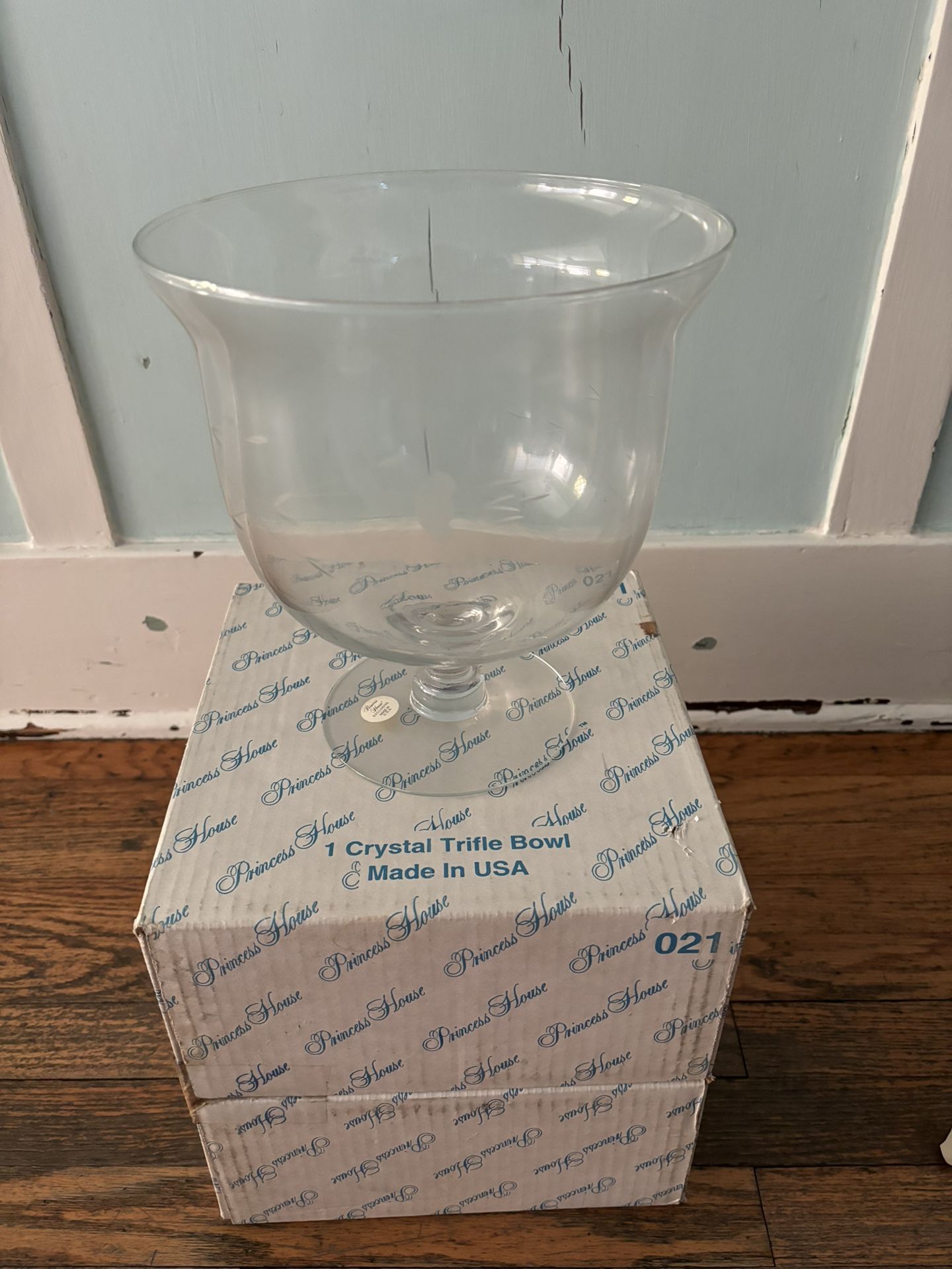 Princess House Crystal Trifle Bowl