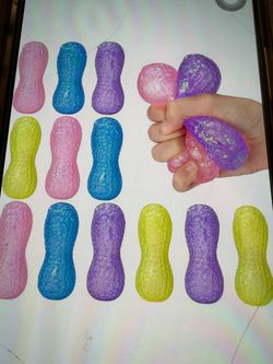12pcs—Peanut Squishy .Soft Slow Rising Squishies Food Squeeze Desk Accessories